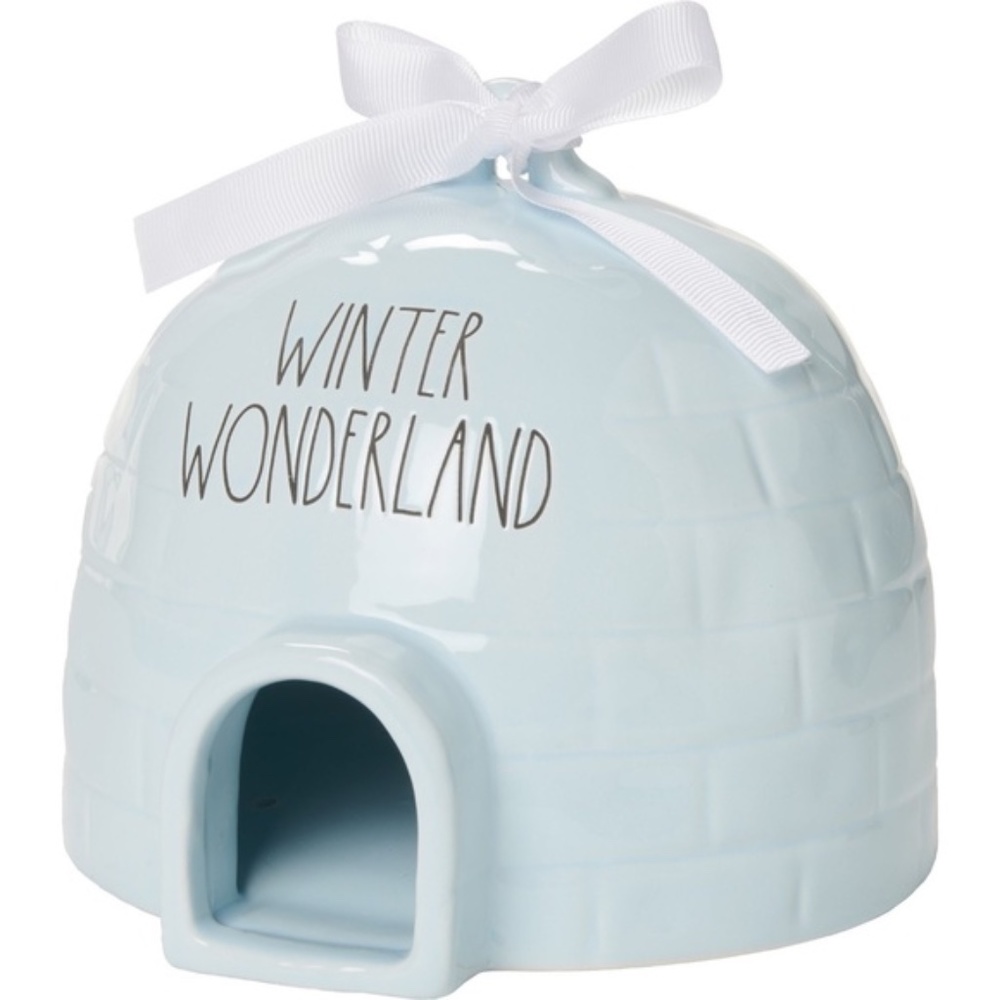 Rae Dunn WINTER WONDERLAND Igloo Birdhouse